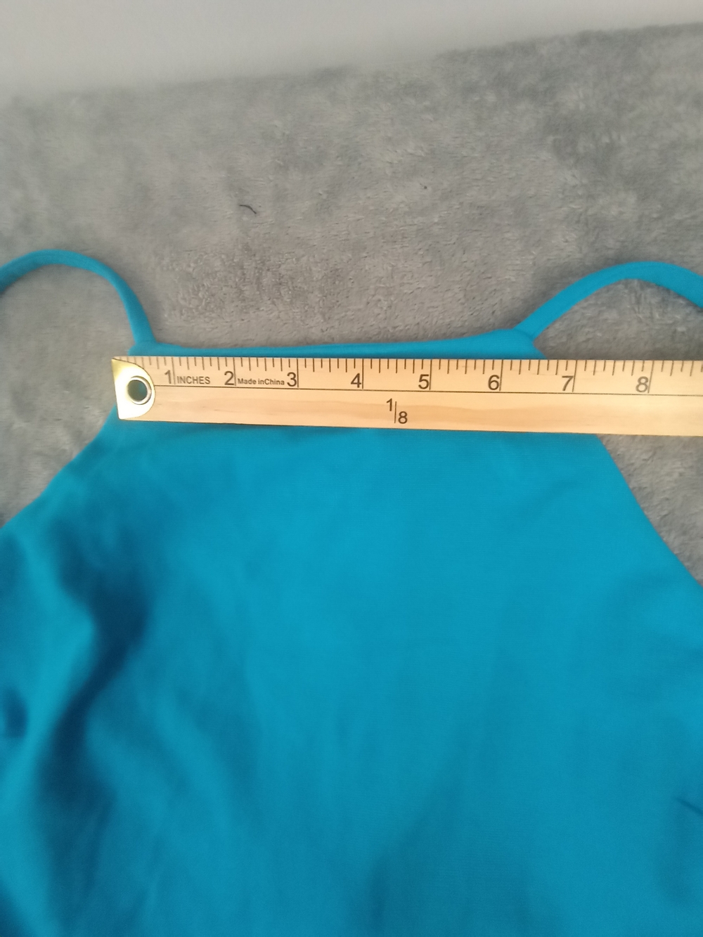 Blashe Sleek Teal Spaghetti Aqua Strap Dress Mini Size Medium NWT - Picture 8 of 12